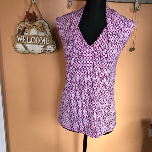 Laundry By Shelli Segal Tops - 🌷Laundry by Shelli Segal pink/white print top XL